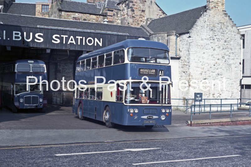 Daimler Bus EAG981D at A1Service Station Falkirk