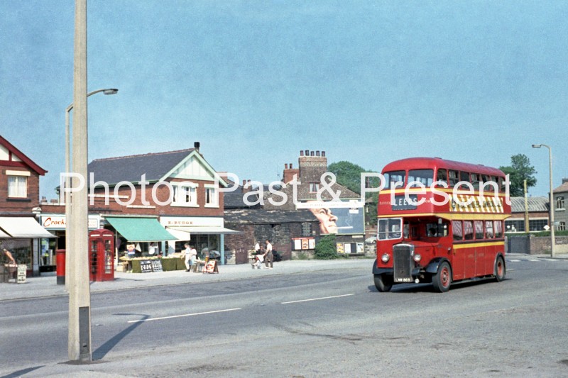 Kippax District Leeds Daimler CVD6 Bus LNW869 in 1965