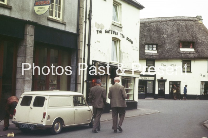 Austin Mini Van & Garage at Moretonhampstead 1964