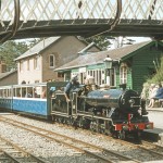 Miniature Railway Steam Loco at Station in 1973 - CS113X