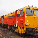 Colas Rail Tamper 75406 at Penzance in 2013 - DP016X