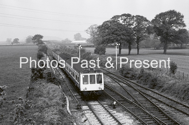British Rail DMU 1227 to Shrewsbury at Haughton 1988