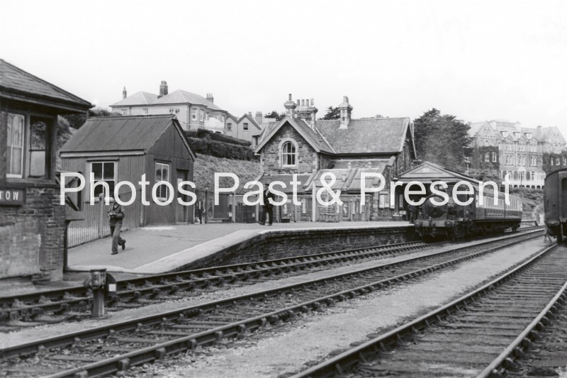 Train at Padstow Railway Station Cornwall 1953