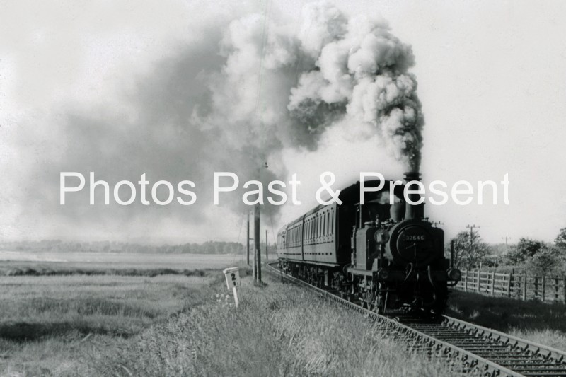 Railway Passenger Steam Train Locomotive 1956