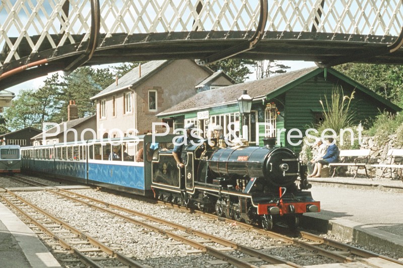 Miniature Railway Steam Loco at Station in 1973 - CS113X