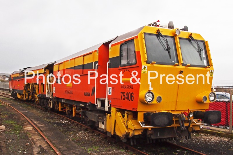 Colas Rail Tamper 75406 at Penzance in 2013 - DP016X