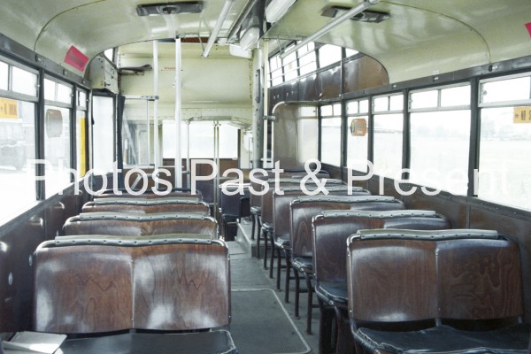 Aachener Strassenbahn German Trollybus Interior Wooden Seating
