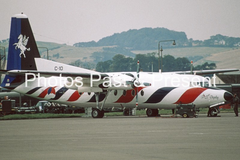 Vintage C10 Display Aircraft on Tarmac in Europe