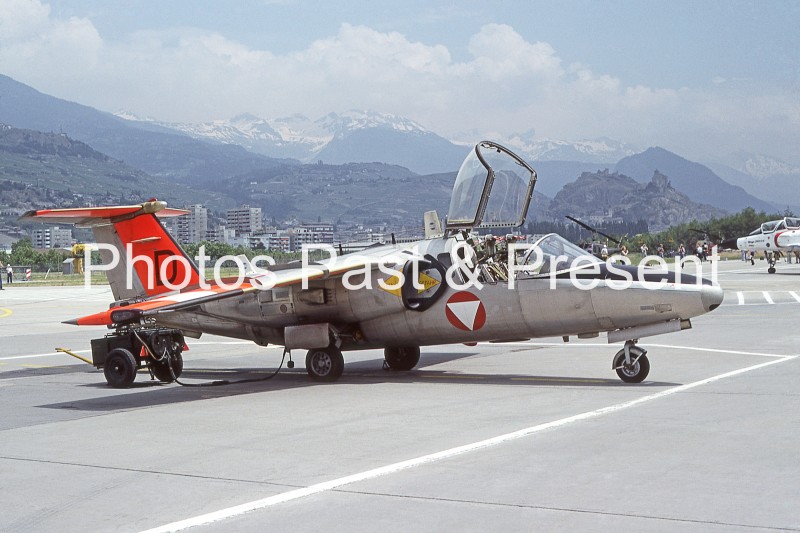 Austrian Air Force Saab 105 Jet Plane 1982