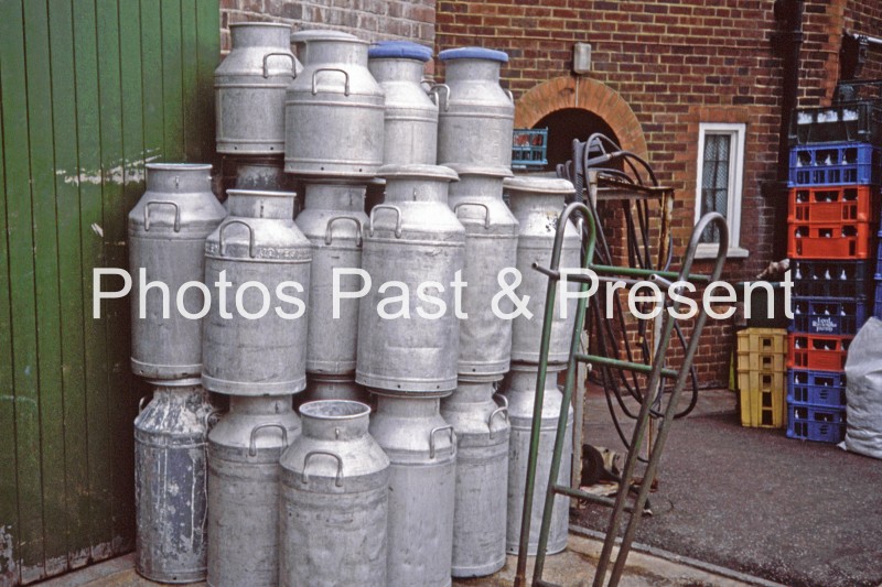 Milk Churns at French's Dairy in Sevenoaks